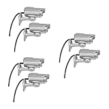 HANABASS 6 Stck. Miniatur Puppenhaus Kamera Silber Detailgetreue Abnehmbare Mini Kamera Deko für Dollhouse Zubehör Kreative Wandmontage für Wohn und Ladendekoration