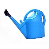 Babominimer Gießkanne für Garten, Terrasse, stabile Konstruktion, 5 l, für Garten, Terrasse, effiziente Bewässerung (blau)