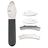 Honseadek Scheibenbremswerkzeug Edelstahl mit Mehrfachschlitzverstellung für Radausrichtung 169mm inkl. elliptischer und gebogener Platte