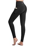 CAMBIVO Sport Leggings Damen Lang, Sporthose High Waist mit Handytasche, Leggins mit Handytasche, YogahoseTights Blickdicht für Sport, Freizeit, Fitness