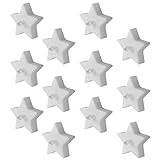 Hemobllo 12 Stück LED Elektrische Stern Kerzenlampe Flammenlos Warmweiß mit Teewachs Simulation Kreative Geburtstags und Weihnachtsdekoration