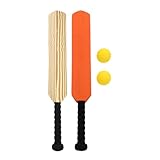 Toddmomy Cricket-Set Cricketschläger Und Ball-Set Hinterhof-Cricket-Sets Strand-Hof-Park-Set Mit Schläger Baseballschläger Kunststoff-Baseballschläger Trainingsschläger