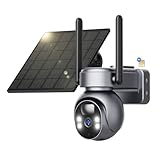 SEHMUA 4G LTE Überwachungskamera Aussen Solar mit SIM Karte - 2K HD PTZ Kabellos Kamera Ohne WLAN Outdoor Akku, 355°/105° Schwenkbar, Farb Nachtsicht, 2-Wege-Audio, PIR Erkennung, IP66