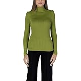 b.young BYSANILA Damen Strickpullover Feinstrick Rollkragenpullover Pullover mit Rollkragen Strickmuster mit Puffärmel Regular Fit, Größe:2XL, Farbe:Spinach Green (160439)