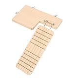 ibasenice 1Satz Hamster Holzspielzeug Hängende wasserdichte für Kleintiere für Käfig Fördert Bewegung und Koordination Zufällige Designs