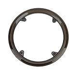 Rjrjc Bicycle Sprocket Protective Cover Plastic Bike Chainwheel Guard Protector for Mountain Road Bikes Black 4 Holes 43g