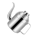 USMCPQVXN 1 x Edelstahl-Öltopf für die Küche, Ölbehälter, Ölflasche, Sojasaucenflasche, Sesamöldose, Ölbehälter, Sojasaucenbehälter, Edelstahl-Ölflasche