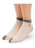 WARRIOR ALPACA SOCKS - Unisex Sport Light Mini Crew Alpaka Wolle Socken, Cremegrau gestreift, Small