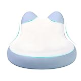 Bettneigendes Kissen, Katzenohrform, liegend, Nackenstützbett, neigendes Daunenkissen – für Hotel, Reisen, Couch, Camping, Schlafzimmer, Damen, Herren, Senioren, Erwachsene