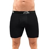 Merino.tech Unterwäsche Herren - 100% Merino Boxershorts Herren Wolle, Atmungsaktiv Und Feuchtigkeitsableitend (X-Large, 1 Pack - 150 Schwarz)