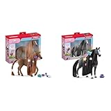 SCHLEICH Horse Club Sofia's Beauties 42582 Englisch Vollblut Stute Spielset & Horse Club 42620 Sofia's Beauties Quarter Horse Stute Styling Set