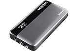 Intenso Powerbank HE25000, externer Akku mit Power Delivery (140W) & USB-C zu USB-C Ladekabel, 25000mAh, Grau-Schwarz