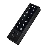 Buhdjfnke Kunststoffgehäuse, Schmales Schwarzes Tastenfeld, Tuya WiFi TTLock, Fingerabdruck-Türsprechanlage, Zugangskontrolle, 125-KHz-Kartenleser
