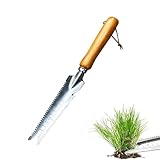 Hand Unkrautstecher,Unkraut Entferner Gerät,Unkrautstecher Mit Stiel,Unkrautstecher Edelstahl,Löwenzahnwurzelentferner Mit Messtiefenmarkierung,Fur Umgraben, Umpflanzen,Edelstahl Profi-Gartenwerkzeug