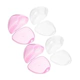 GARIOUANS 4 Stück Schnullerbox Transparent und Rosa Tragbarer Sauger Aufbewahrungsbehälter Hygienischer Schutz für Kompakt und Praktisch für Unterwegs