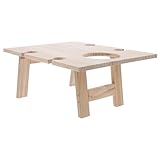 Levemolo Klappbarer Weintisch für Außenbereich Praktischer Faltbarer Picknick und Campingtisch Leicht für Wein Strand Garten und Party