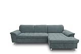 DOMO. Collection Ecksofa Franzi Couch in L-Form Sofa Eckcouch Polsterecke 279 x 162 cm in grau