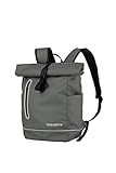 travelite Rolltop Rucksack wasserfest, Fahrradrucksack, Freizeitrucksack mit Rolltop Verschluss & Reflektoren, BASICS, 48 cm, 19 Liter