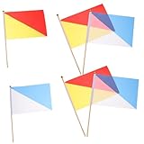 NAMOARLY 6 Stück evengers event Sportflagge erziehung Mehrzweck-Flagge army Stange Dirigieren Bootfahren Marine kommandierende Flaggen Signalbefehlsflaggen Spielsignal-Handflaggen Polyester