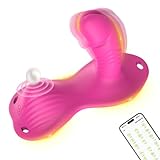 Qhysin Tragbare Dildo Vibration für Frauen Klitoris und G Punkt Stimulator mit 9+9 Vibrationsmodi Grinder Vibratoren mit APP & Bluetooth Aufsitz-Vibrator Sit & Ride Erotik Sexspielzeuge für Frau Paare
