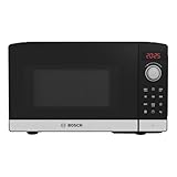 Bosch FEL023MS2 Serie 2 Mikrowelle, 26 x 44 cm, 800 W, Drehteller 27 cm, Quarzgrill, Timer, AutoPilot 8 mit 8 Automatikprogramme, Reinigungsunterstützung, LED-Touchdisplay, Edelstahl