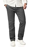 behype. Herren Chino Hose Regular-Fit mit Stretch Jeans Chinohose Straight-Leg Jeanshose Men's Pants DC_C-3004-Dunkelgrau-W34/L32