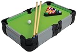 Schildkröt® Mini Billiard Tisch, kleiner Billardtisch mit 2 Queues, 16 Billardkugeln, Triangel zur Anordnung, perfekter Spielspaß für jede Gelegenheit, für Kinder ab 5 Jahren, 970311