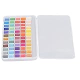 Aquarellfarben-Set, Löslicher, Perlmuttartiger, Lebendiger Metallic-Aquarellfarben-Glitzer für Schimmereffekt (60 Farben)