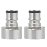 Ball Lock Keg Coupler Adapter 2Pcs | Stainless Steel Quick Disconnect for Home Brewing | G5 / 8in Thread Conversion Kit/Beer Dispensing/Corny Keg