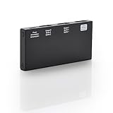 Amazon Basics HDMI-Splitter, 1 In / 2 Out, 4K bei 60 Hz für 2 Monitore, Anzeige Wird gespiegelt, Schwarz