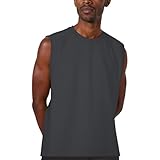 Generisch 2025 Streetwear Washed Tank Top für Männer Ärmelloses Casual Top Baumwolle Herren Spaghetti Tops