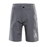 Alpine PRO Bako Kurze Hosen für Kindern, Outdoor Hosen, Kurze Sporthose für Jungen und Mädchen - Grau, 164-170