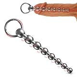 AMZII Dilator Harnröhre Edelstahl Penis Plug mit 8 Kugeln,Neu Harnröhren Dilatatoren Männer Katheter Harnröhre Mann Penis Dilatatoren für Prostata Massage,SM Sex Spielzeug für die Männer (L)