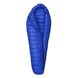 Erwachsenen Daunenschlafsack， Ultraleichter Mumienschlafsack aus Gänsedaunen mit Kompressionssack, Winterschlafsack for Rucksackreisen und Camping