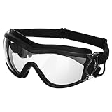 Balacoo Hundebrille Sonnenbrille - Augenschutz für Hunde mit Verstellbarem Riemen für Reiseski Und Anti-Fog-Schnee für Mittelgroße bis Große Hunde