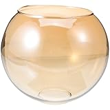 Garneck Ersatzglas Für Pendelleuchte Transparenter Lampenschirm Kugel Ø150mm E27 Amberfarben Hochwertiger Lampenschirm Für Moderne Lichtinstallationen Passend Für Tisch Und