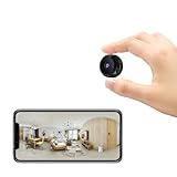 Mini Kamera 1080P Full HD WLAN Mini Überwachungskamera Live Übertragung Handy APP für Kamera Überwachung Innen mit Akku Kleine WiFi Sicherheitskamera Kompakte Microkamera Bewegungsmelder
