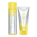 ALCINA Hyaluron 2.0 Haarpflege Set - Shampoo (250ml) & Spülung (200ml) für trockene Haare - Glanz & Geschmeidigkeit - verhindert Hitzeschäden bis zu 230°C - mit Hyaluronsäure & Kaktusfeigenextrakt