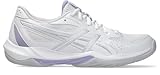 Asics Damen Gel-Flare 12 Volleyball-Schuh, White/Pure Silver, 40 EU