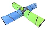 Knorrtoys 55440 - Spieltunnel Circle - Green-Blue, 250 cm x 45 cm x 45 cm