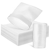 Gatuida 100 Stück Pe Schaumstoffbeutel Stoßfeste Feuchtigkeitsresistente Verpackungstaschen Halbtransparent Großer Stauraum Leichter Schutz für Empfindliche Gegenstände Beim Umzug und