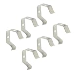 Toyvian 6 Stück Teiliges Bbq Thermometer Sonde Clip aus Flexibler Halter für Grill und Ofenthermometer Einfache Befestigung an Grillrost oder Smoker zum Präzisen Temperaturmessen Beim