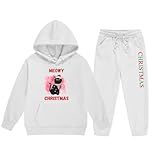 Weihnachten Sweatjacke Mädchen Trainingsanzug Sportanzug Jogginganzug 3 Teilig Einfarbig Freizeitanzug Kapuzenpullover Sport Jogging Anzug Reißverschluss 152 Lila 158 Jogginghose Kinder 140 134/140