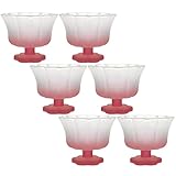 YMXWAN 6 Stück Coupé-Gläser,240 ml Klassische Martini-Gläser,Vintage-Schrubben Cocktail-Galssware,Handgefertigte Cocktailgläser Perfekt für Cocktail für Champagner,Martini,Daiquiri