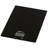 Clatronic® Küchenwaage digital | hohe Präzision | 1g Schritte | bis zu 5kg | Zuwiegefunktion | stabiles Glas | gr, lb:oz, ml + Cup Einheit | digitale Küchenwaage | Waage Küchenwaage KW 3820 schwarz
