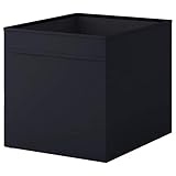 IKEA DRÖNA Box Fach, schwarz (33cm x 38cm x 33cm), Polyester, Black, 33 x 33 x 38 cm