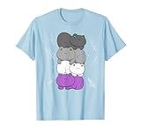 Cottagecore Asexual Kawaii Frosch Stapel Asexual Pride Flagge T-Shirt