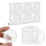 Türstopper Wand 6 Stück Selbstklebend Transparent Türklinkenpuffer Clear Rubber Türgriff Stoßdämpfender Wandschutz für Türklinke Wandpuffer Gummipuffer Elastikpuffertransparent 4cm für Türgriffe Möbel