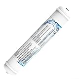 MeevrgR T33 Ersatz-Wasserfilterkartusche mit 1/4 Zoll Quick Connect NSF-zertifiziertem Carbon für Kühlschrank Eismaschine Weiß