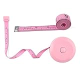 Wintape Weichkörpermaßband, 150 cm, Rosa, einziehbares doppelseitiges Maßband (2 Stück)